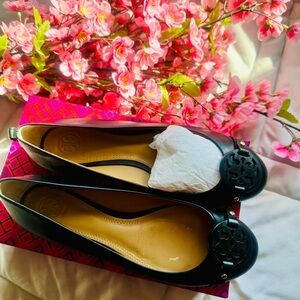 Tory Burch Black Ballet Flats